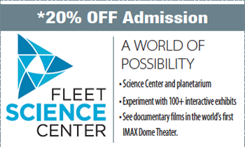 Coupon for Fleet Science Center