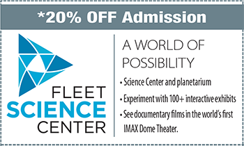 Coupon for Fleet Science Center