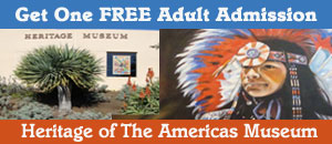 Free Adult Admission to Heritage of the Americas Museum