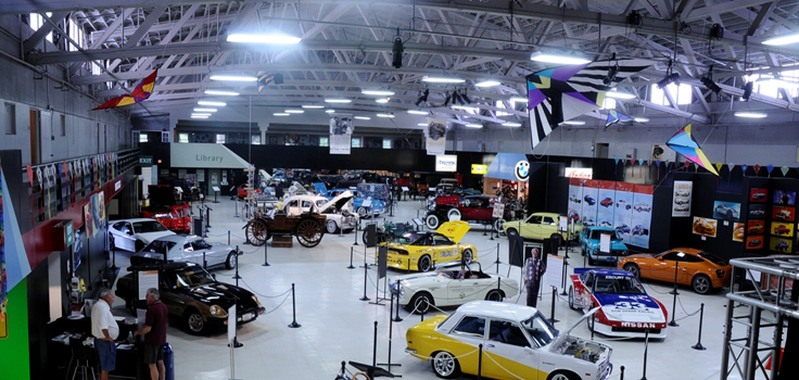 Featuring more than 80 historic automobiles and motorcycles.