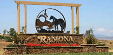 Ramona Welcome Sign