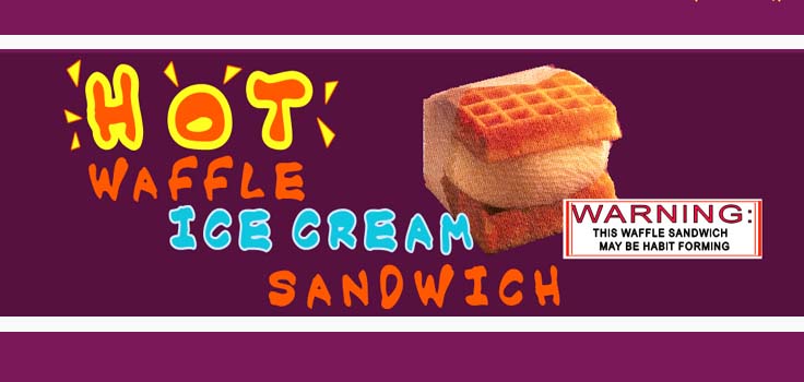 Lighthouse Ice Cream waffle Ice Cream Sandwich