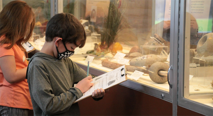 Kids on Archaeology Quest in Museum copy