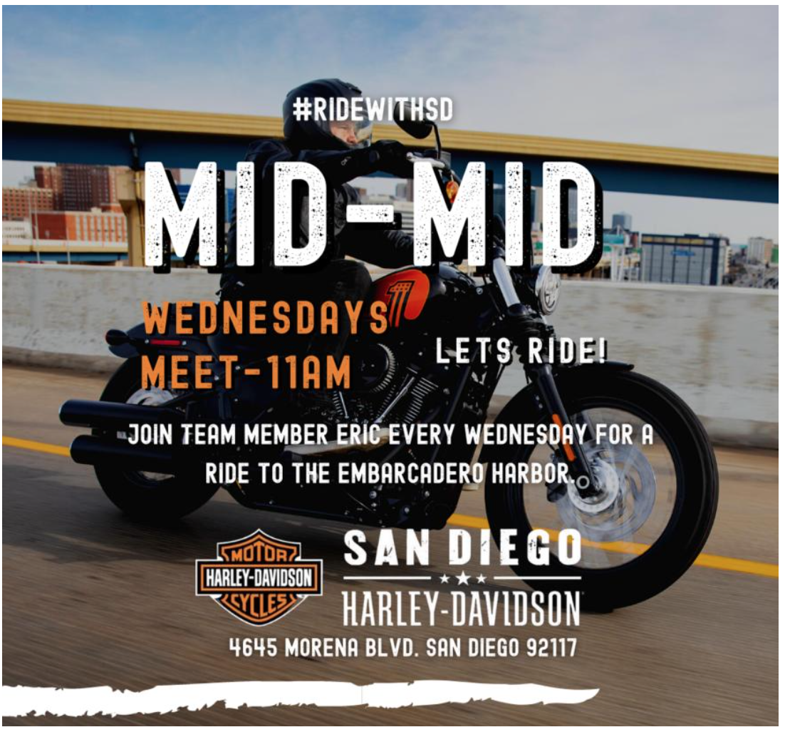 San Diego Harley Davidson Ride