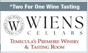 Coupon for Wiens Family Cellars