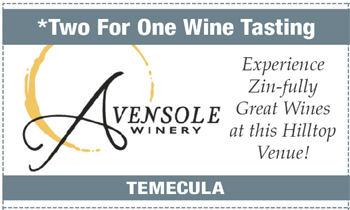 Coupon for Avensole Winery