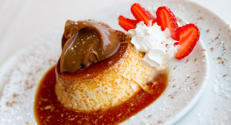 Flan con Dulce de Leche (Caramel Custard topped with Argentinian Caramel)