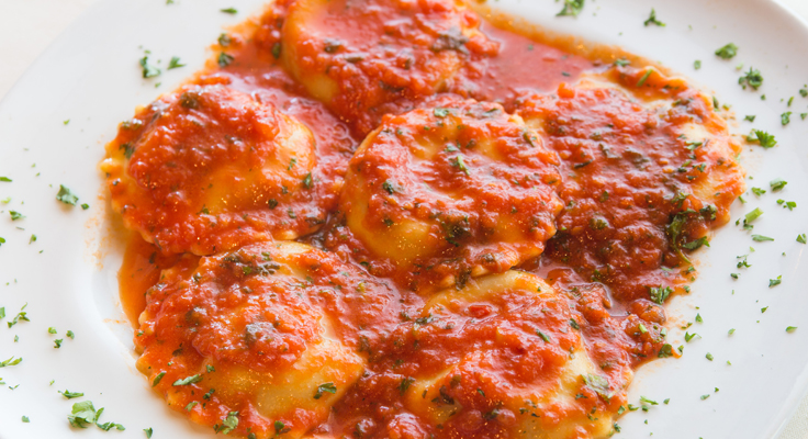 Ravioles Mabel (Raviolis in Tomato Sauce)