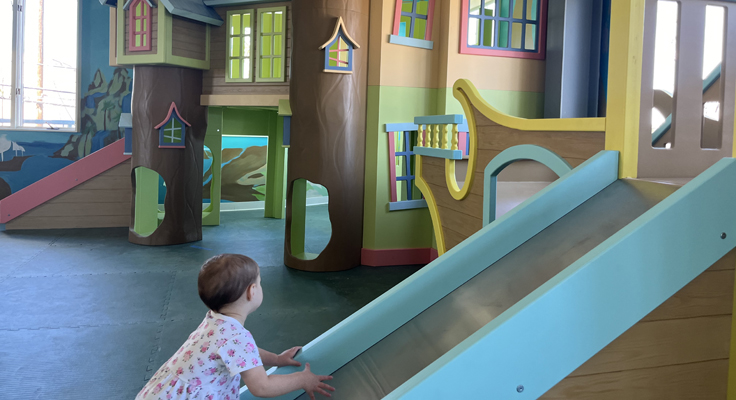 kid and slide